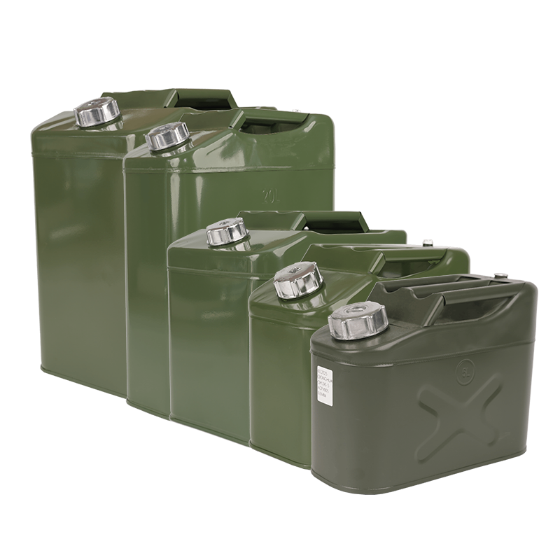 5L/10L/20L/25L/30L/35L/40L Vertikal oljefat av metall