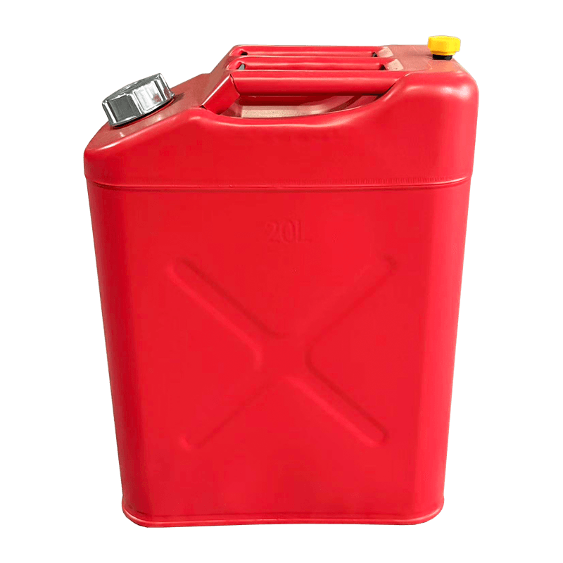 10L/20L mattrød oljetrommel med aluminiumshette